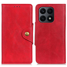 Coque Portefeuille Livre Cuir Etui Clapet D10Y pour Huawei Honor X8a 4G Rouge