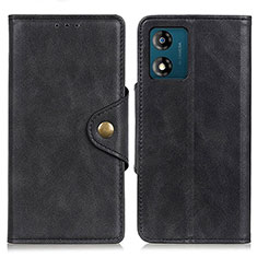 Coque Portefeuille Livre Cuir Etui Clapet D10Y pour Motorola Moto E13 Noir