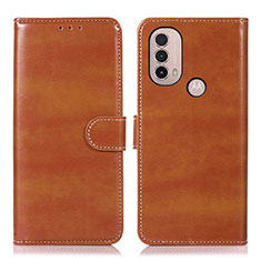 Coque Portefeuille Livre Cuir Etui Clapet D10Y pour Motorola Moto E30 Marron