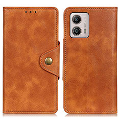 Coque Portefeuille Livre Cuir Etui Clapet D10Y pour Motorola Moto G53j 5G Marron