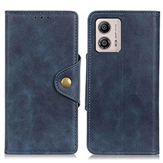 Coque Portefeuille Livre Cuir Etui Clapet D10Y pour Motorola Moto G53y 5G Bleu