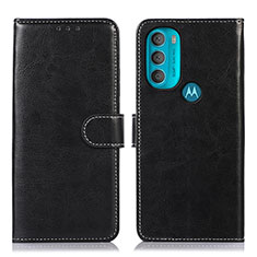 Coque Portefeuille Livre Cuir Etui Clapet D10Y pour Motorola Moto G71 5G Noir