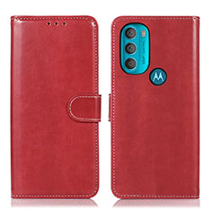 Coque Portefeuille Livre Cuir Etui Clapet D10Y pour Motorola Moto G71 5G Rouge