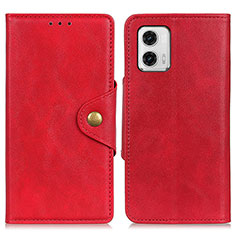 Coque Portefeuille Livre Cuir Etui Clapet D10Y pour Motorola Moto G73 5G Rouge