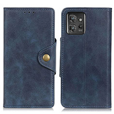 Coque Portefeuille Livre Cuir Etui Clapet D10Y pour Motorola ThinkPhone 5G Bleu