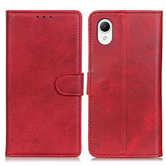 Coque Portefeuille Livre Cuir Etui Clapet D10Y pour Samsung Galaxy A23 5G SC-56C Rouge