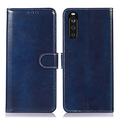 Coque Portefeuille Livre Cuir Etui Clapet D10Y pour Sony Xperia 10 III Bleu