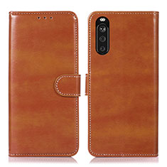 Coque Portefeuille Livre Cuir Etui Clapet D10Y pour Sony Xperia 10 III Marron