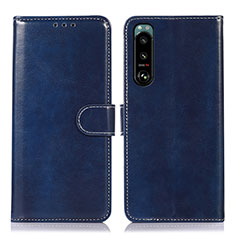 Coque Portefeuille Livre Cuir Etui Clapet D10Y pour Sony Xperia 5 III Bleu