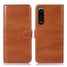 Coque Portefeuille Livre Cuir Etui Clapet D10Y pour Sony Xperia 5 III Marron