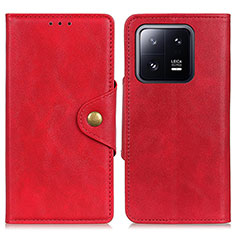 Coque Portefeuille Livre Cuir Etui Clapet D10Y pour Xiaomi Mi 13 Pro 5G Rouge