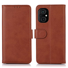 Coque Portefeuille Livre Cuir Etui Clapet D10Y pour Xiaomi Poco M5 4G Marron