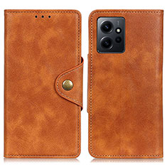 Coque Portefeuille Livre Cuir Etui Clapet D10Y pour Xiaomi Redmi Note 12 4G Marron