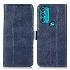 Coque Portefeuille Livre Cuir Etui Clapet D11Y pour Motorola Moto G71 5G Bleu