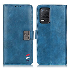 Coque Portefeuille Livre Cuir Etui Clapet D11Y pour Realme Narzo 30 5G Bleu