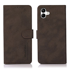 Coque Portefeuille Livre Cuir Etui Clapet D11Y pour Samsung Galaxy A04 4G Marron