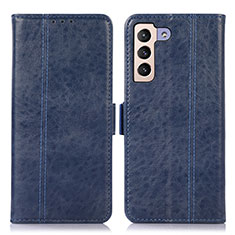 Coque Portefeuille Livre Cuir Etui Clapet D11Y pour Samsung Galaxy S21 FE 5G Bleu