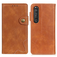 Coque Portefeuille Livre Cuir Etui Clapet D11Y pour Sony Xperia 1 III Marron