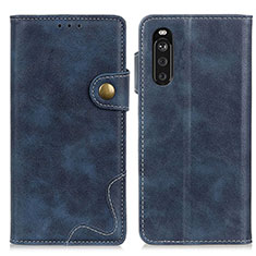 Coque Portefeuille Livre Cuir Etui Clapet D11Y pour Sony Xperia 10 III Bleu