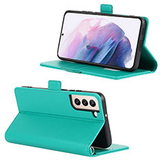 Coque Portefeuille Livre Cuir Etui Clapet D12T pour Samsung Galaxy S23 5G Vert