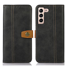 Coque Portefeuille Livre Cuir Etui Clapet D14T pour Samsung Galaxy S21 Plus 5G Noir