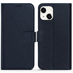 Coque Portefeuille Livre Cuir Etui Clapet DL1 pour Apple iPhone 13 Bleu