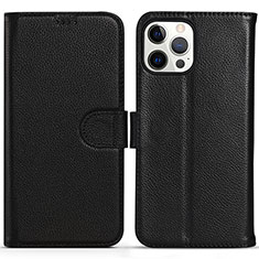 Coque Portefeuille Livre Cuir Etui Clapet DL1 pour Apple iPhone 13 Pro Max Noir