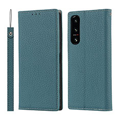 Coque Portefeuille Livre Cuir Etui Clapet DT2 pour Sony Xperia 5 IV Pastel Vert