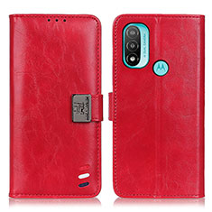 Coque Portefeuille Livre Cuir Etui Clapet DY01 pour Motorola Moto E20 Rouge