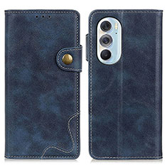 Coque Portefeuille Livre Cuir Etui Clapet DY01 pour Motorola Moto Edge 30 Pro 5G Bleu