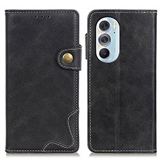 Coque Portefeuille Livre Cuir Etui Clapet DY01 pour Motorola Moto Edge 30 Pro 5G Noir