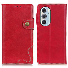 Coque Portefeuille Livre Cuir Etui Clapet DY01 pour Motorola Moto Edge 30 Pro 5G Rouge