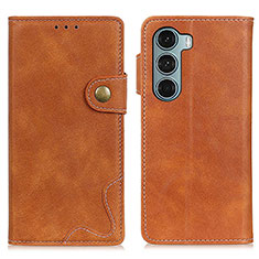 Coque Portefeuille Livre Cuir Etui Clapet DY01 pour Motorola Moto Edge S30 5G Marron