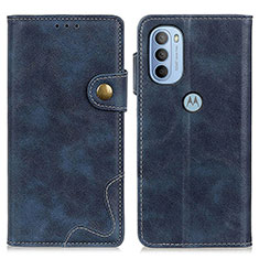 Coque Portefeuille Livre Cuir Etui Clapet DY01 pour Motorola Moto G31 Bleu