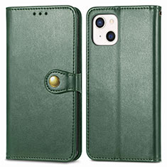 Coque Portefeuille Livre Cuir Etui Clapet F01 pour Apple iPhone 13 Mini Vert