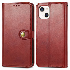 Coque Portefeuille Livre Cuir Etui Clapet F01 pour Apple iPhone 15 Rouge