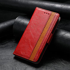 Coque Portefeuille Livre Cuir Etui Clapet F04 pour Apple iPhone 15 Rouge