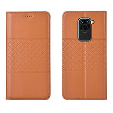 Coque Portefeuille Livre Cuir Etui Clapet G03 pour Xiaomi Redmi 10X 4G Orange