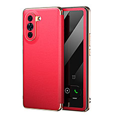 Coque Portefeuille Livre Cuir Etui Clapet GS1 pour Huawei Nova 10 Pro Rouge