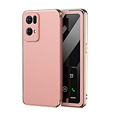 Coque Portefeuille Livre Cuir Etui Clapet GS2 pour Oppo Reno7 Pro 5G Rose