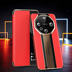 Coque Portefeuille Livre Cuir Etui Clapet GS4 pour Huawei Mate 60 Pro+ Plus Rouge