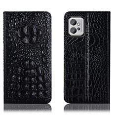 Coque Portefeuille Livre Cuir Etui Clapet H01P pour Motorola Moto G32 Noir