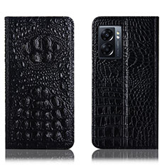 Coque Portefeuille Livre Cuir Etui Clapet H01P pour Oppo A77 5G Noir