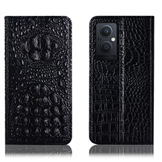 Coque Portefeuille Livre Cuir Etui Clapet H01P pour Oppo A96 5G Noir