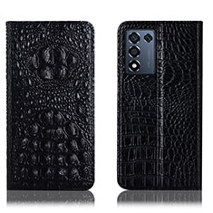 Coque Portefeuille Livre Cuir Etui Clapet H01P pour Oppo K9S 5G Noir