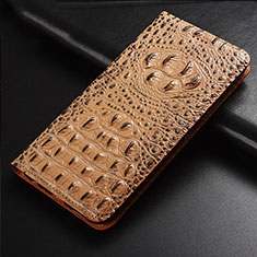 Coque Portefeuille Livre Cuir Etui Clapet H01P pour Vivo Y70S 5G Kaki