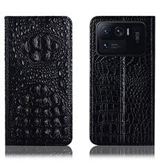 Coque Portefeuille Livre Cuir Etui Clapet H01P pour Xiaomi Mi 11 Ultra 5G Noir