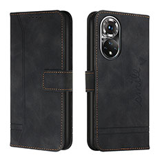 Coque Portefeuille Livre Cuir Etui Clapet H01X pour Huawei Honor 50 5G Noir