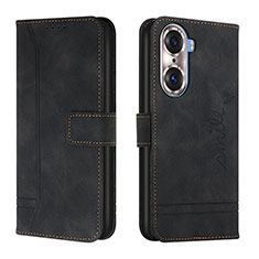 Coque Portefeuille Livre Cuir Etui Clapet H01X pour Huawei Honor 60 Pro 5G Noir