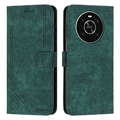 Coque Portefeuille Livre Cuir Etui Clapet H01X pour Huawei Honor Magic4 Lite 4G Vert